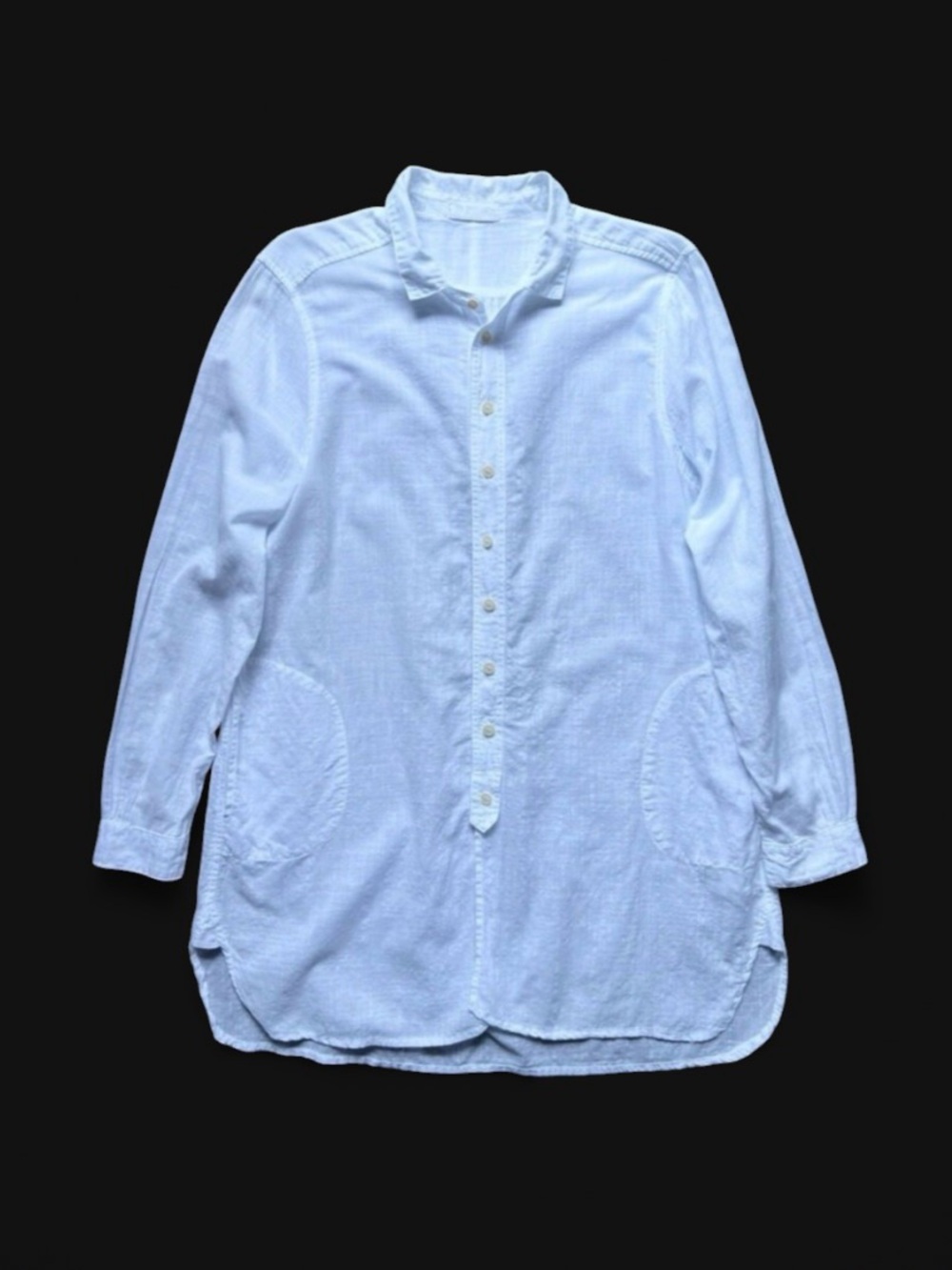 CP Shades Tunic Top Sz M Cotton White Lightweight Summer Coastal Lagenlook  USA